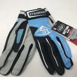 New Louisville Slugger Series 5 Batting Gloves Black/Royal/White Adult XX-Large
