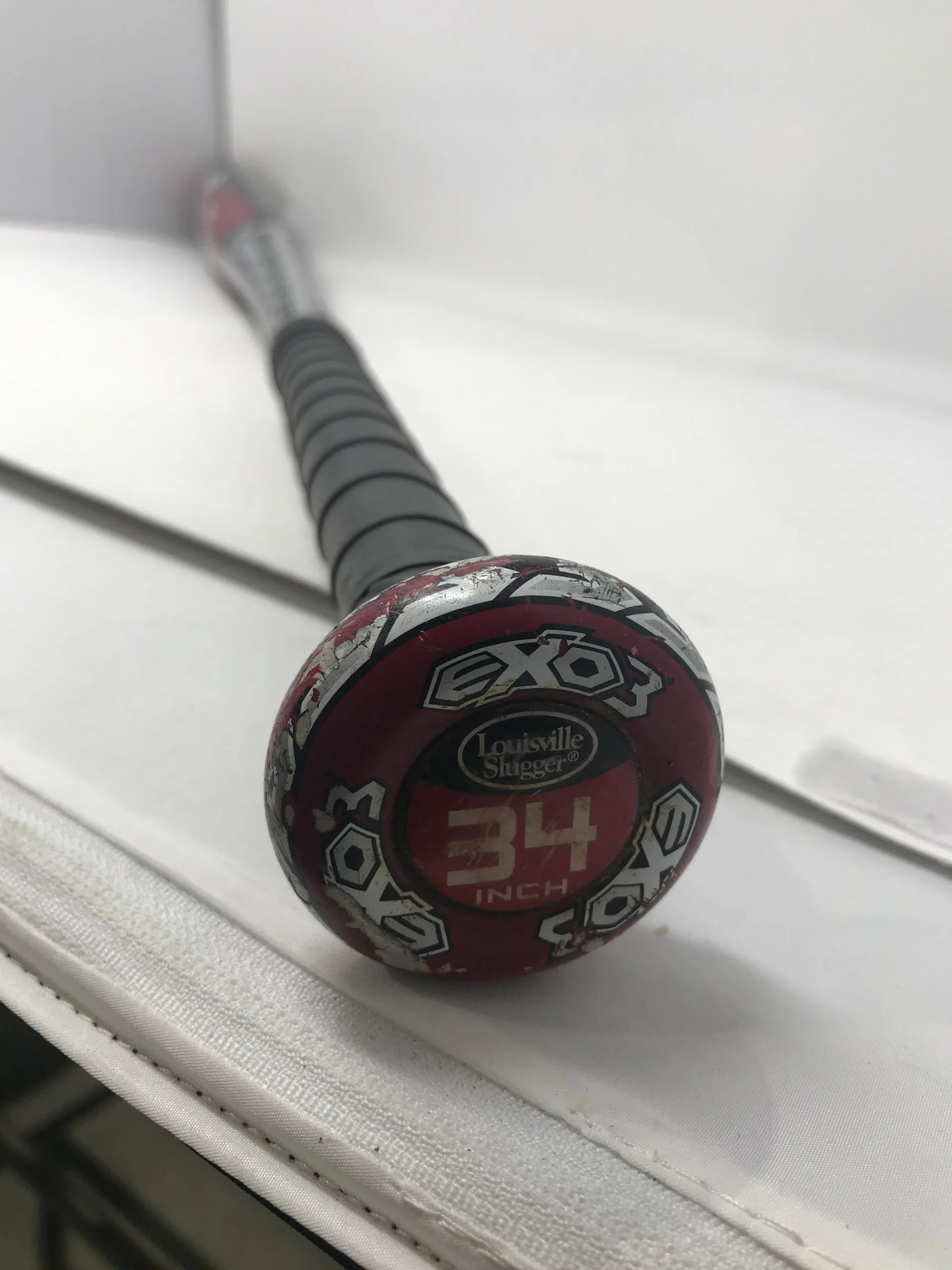 Used Louisville Slugger Exogrid 3 BB13EX 34/31 BBCOR Baseball Bat 2 5/8" Red/Gry 5 Used Louisville Slugger Exogrid 3 BB13EX 34/31 BBCOR Baseball Bat 2 5/8" Red/Gry - Image 5