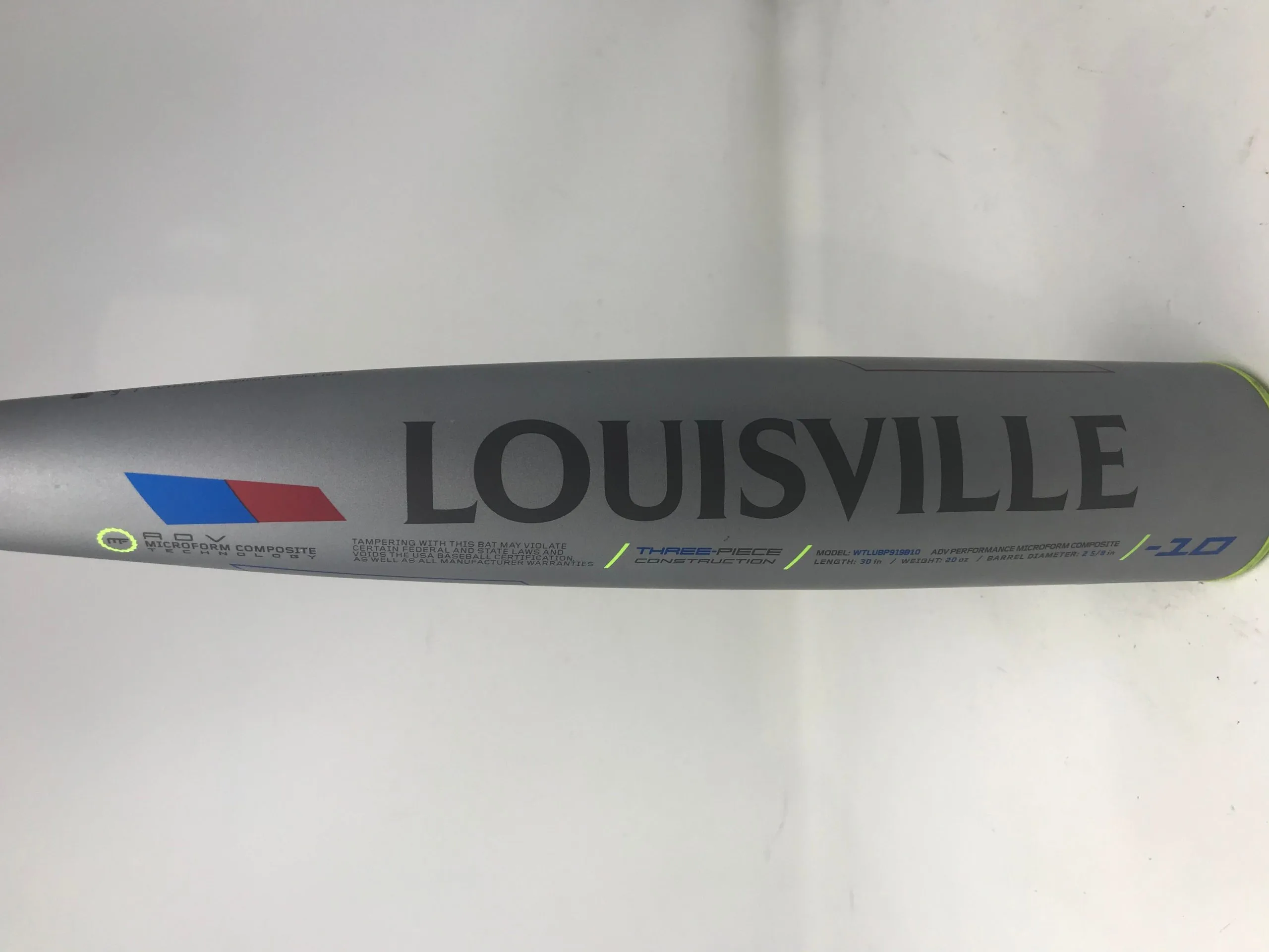 Used Louisville Slugger, Prime 919 30/20 USA Youth Baseball Bat 2 5/8 -10, 2 Used Louisville Slugger, Prime 919 30/20 USA Youth Baseball Bat 2 5/8 -10, - Image 2