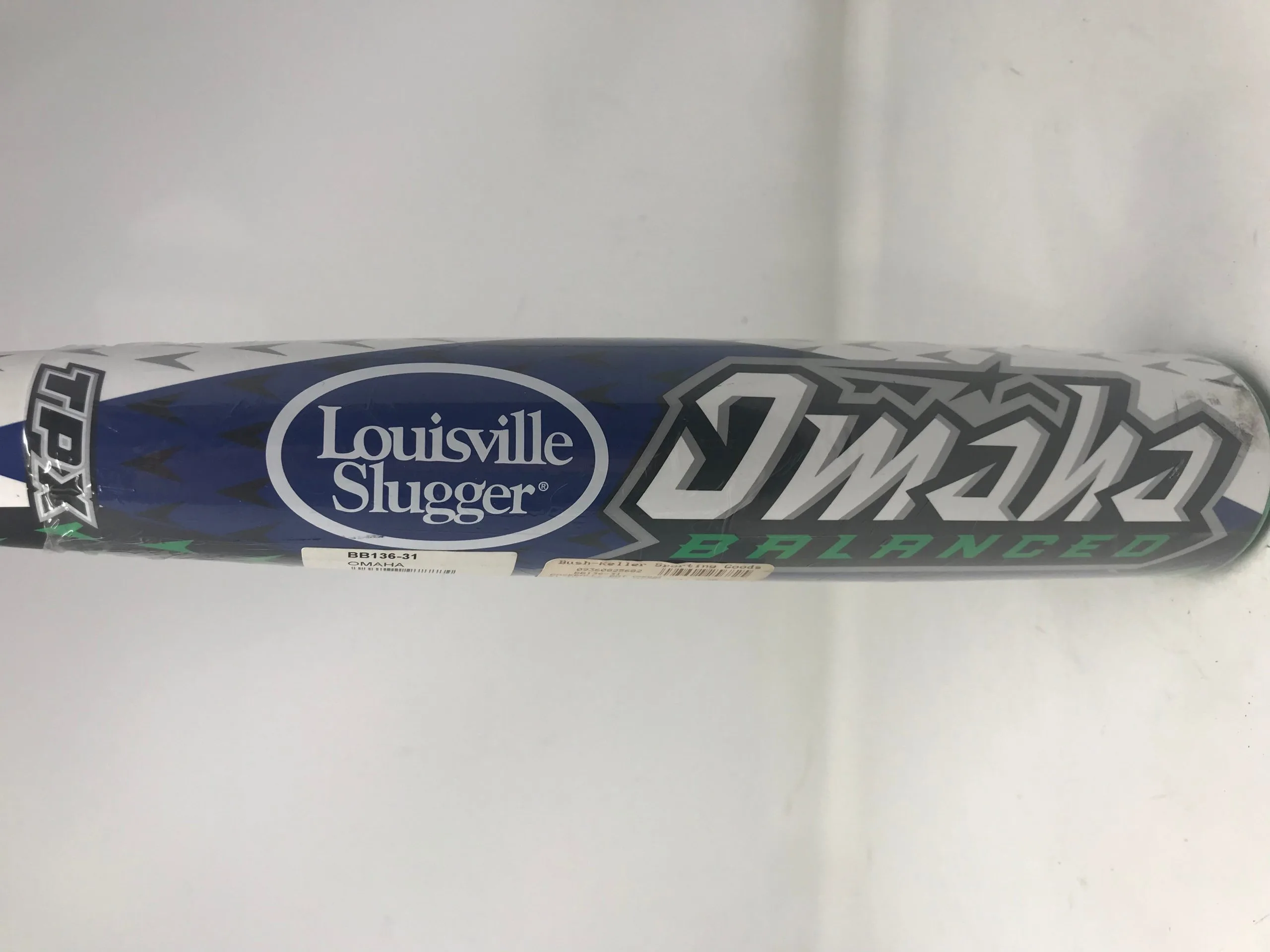 New Other Louisville Slugger Omaha BB136 31/28 Blue/Black Grn BBCOR Baseball Bat 2 New Other Louisville Slugger Omaha BB136 31/28 Blue/Black Grn BBCOR Baseball Bat - Image 2