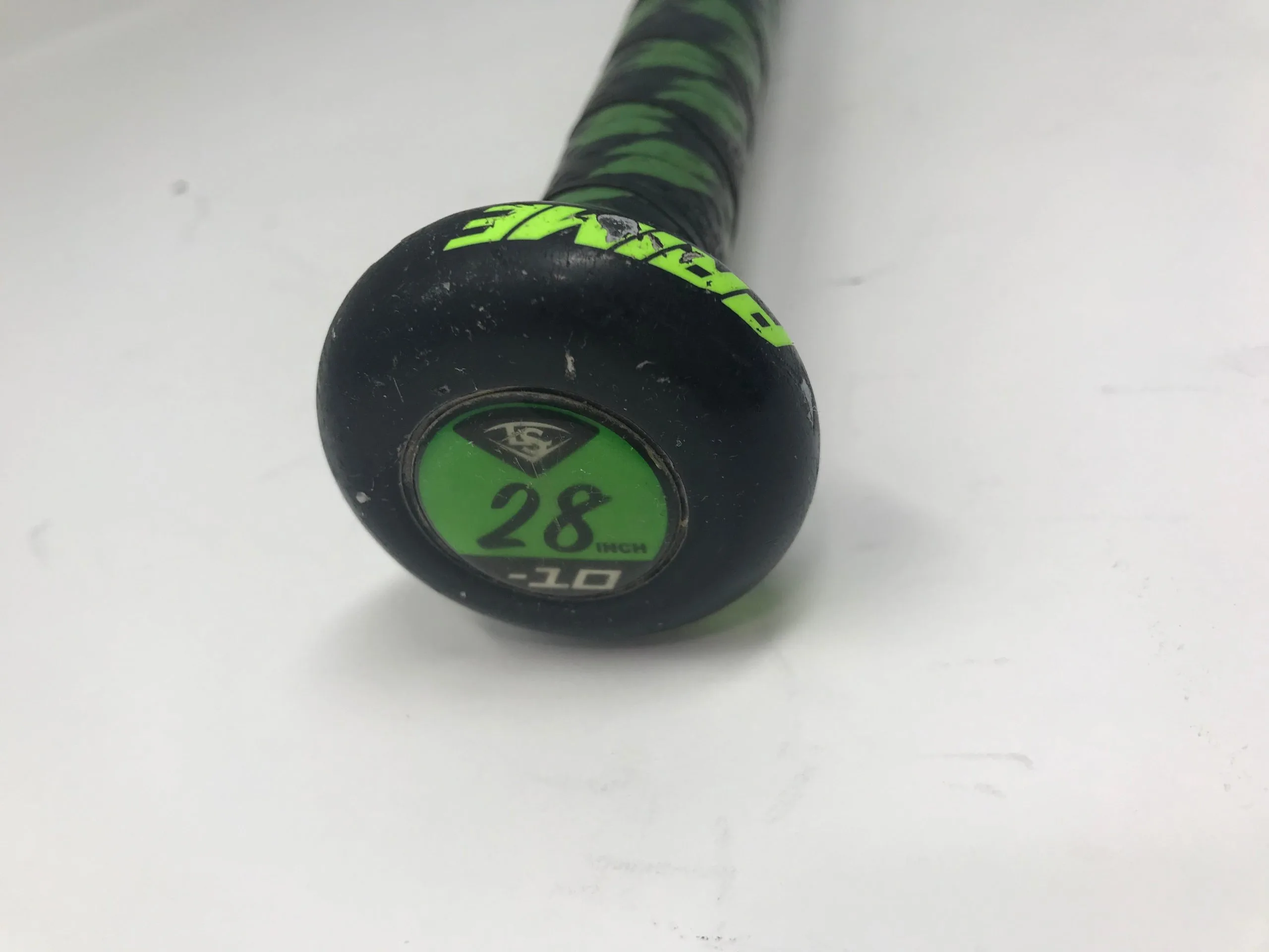Used Louisville Slugger 2022 Prime (-10) USA Youth Baseball Bat Black/Green 28/18 4 Used Louisville Slugger 2022 Prime (-10) USA Youth Baseball Bat Black/Green 28/18 - Image 4