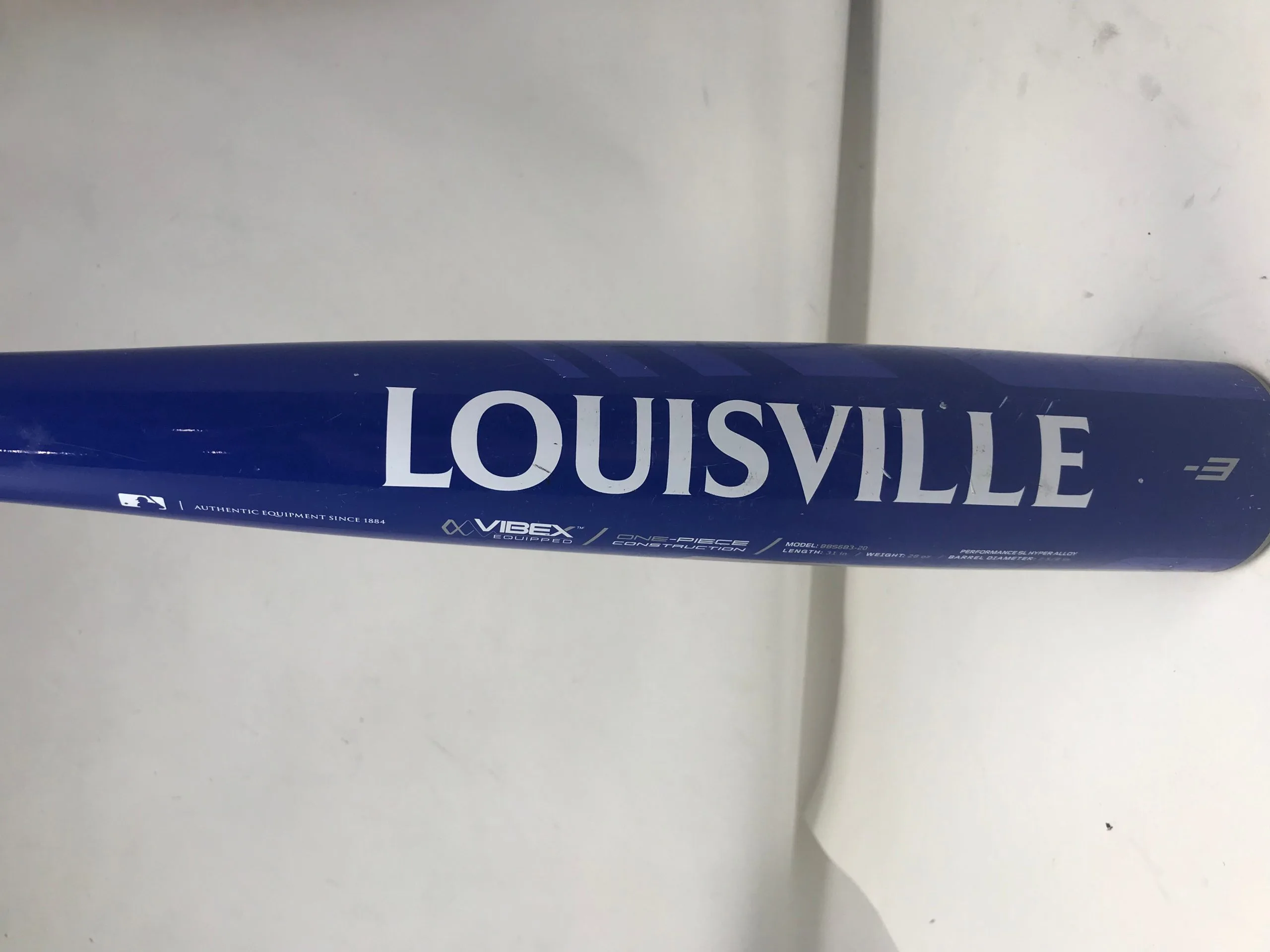 Used Louisville Slugger 2020 31/28 Solo 6 (-3) 2 5/8" BBCOR Baseball Bat 2 Used Louisville Slugger 2020 31/28 Solo 6 (-3) 2 5/8" BBCOR Baseball Bat - Image 2