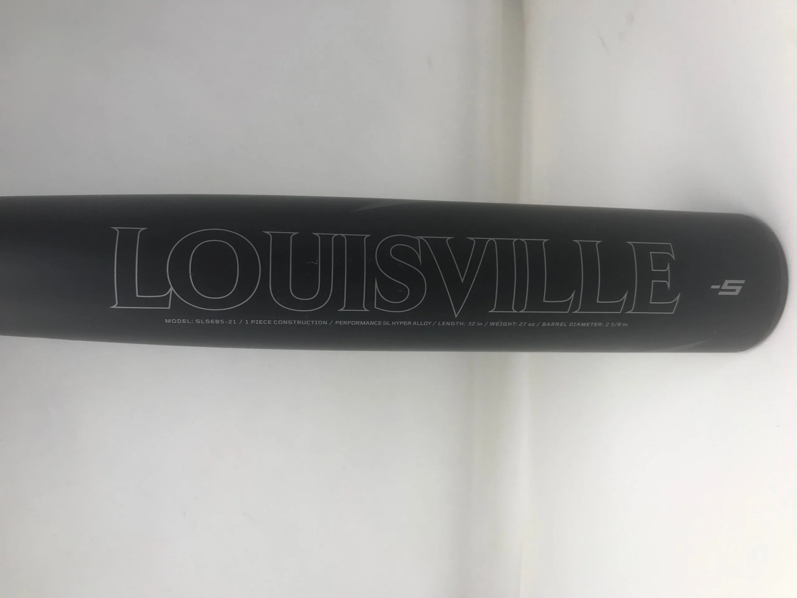 Used 2021 Louisville Slugger Solo -5 USSSA Baseball Bat Black/Silver 32/27 2 Used 2021 Louisville Slugger Solo -5 USSSA Baseball Bat Black/Silver 32/27 - Image 2