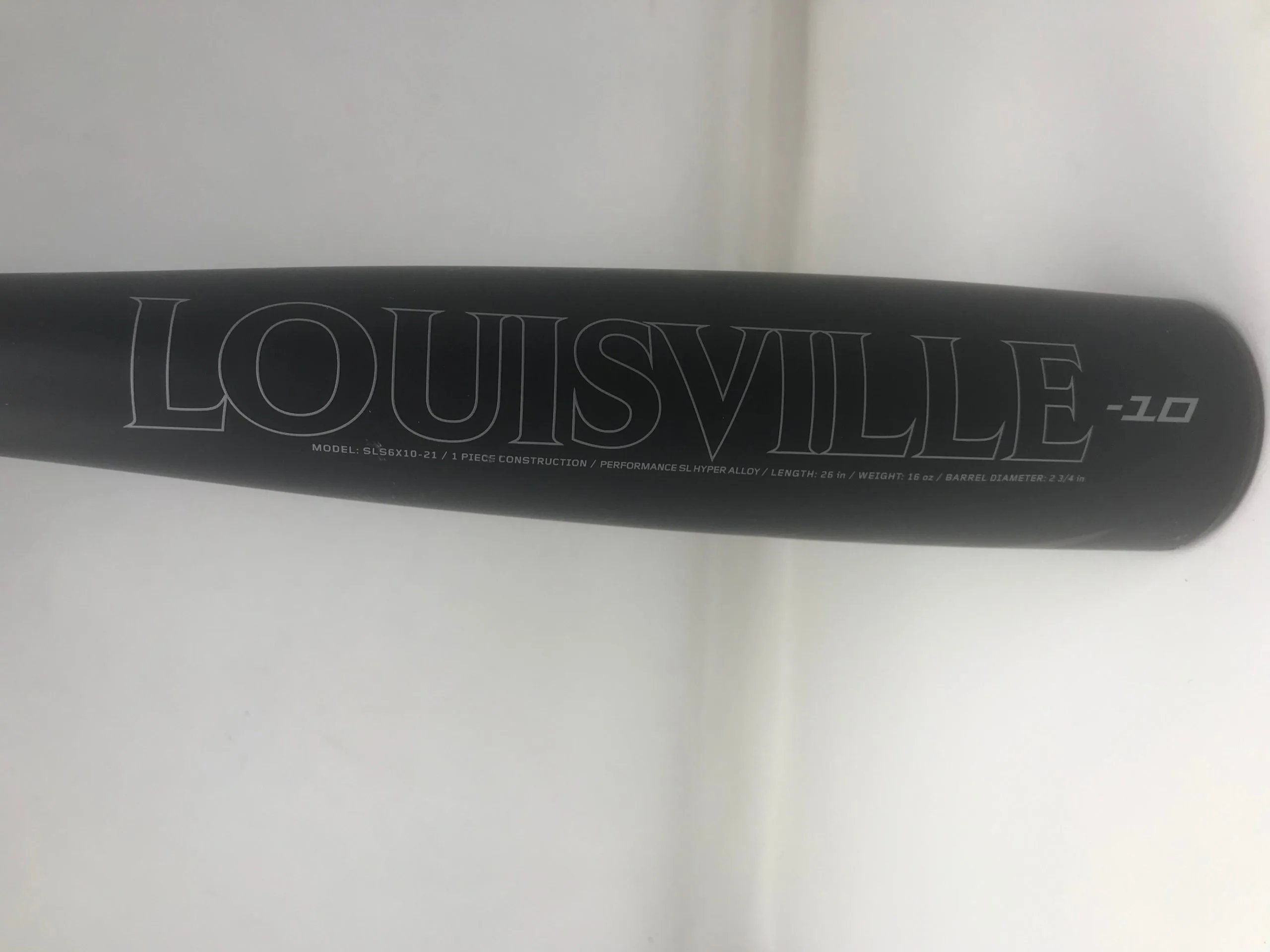 Used 2021 Louisville Slugger Solo -10 USSSA Baseball Bat Black/Silver 26/16 2 Used 2021 Louisville Slugger Solo -10 USSSA Baseball Bat Black/Silver 26/16 - Image 2