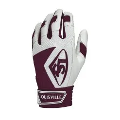 New Louisville Slugger Series 7 Batting Gloves Maroon/White X-Large