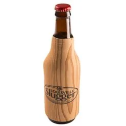 LOUISVILLE SLUGGER Wood Grain Bottle Coozie