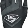 New Louisville Slugger Genuine Youth Small Batting Gloves Black/White