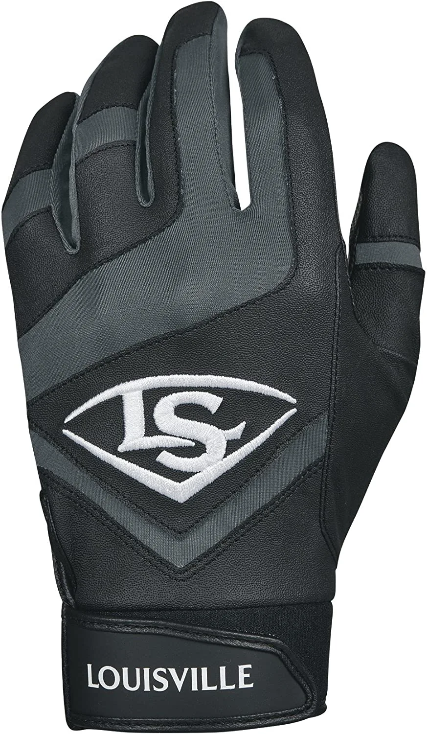 New Louisville Slugger Genuine Youth Small Batting Gloves Black/White 1 New Louisville Slugger Genuine Youth Small Batting Gloves Black/White
