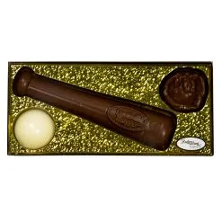 LOUISVILLE SLUGGER Chocolate Bat Ball & Glove