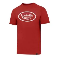 LOUISVILLE SLUGGER Red Vintage Oval Logo Tee