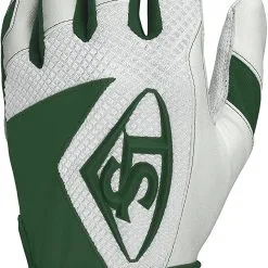 New Louisville Slugger Series 7 Youth Batting Glove Size Large White/Green