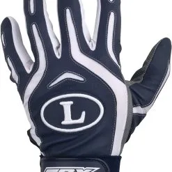 New Louisville Slugger TPX Pro Adt Design Series Batting Glove Med NVy/Wht/Gry