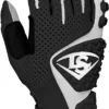New Louisville Slugger Adult Advanced Design Batting Gloves Black/Gray Large