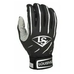 New Louisville Slugger Men's Small Series 5 Batting Gloves Black/White