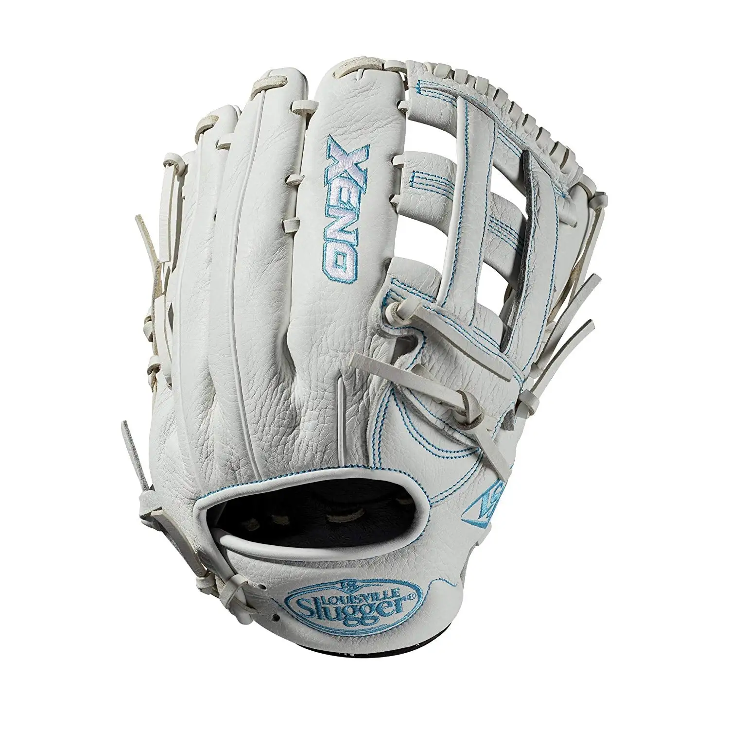New Louisville Slugger Xeno XNRF19125 Fastpitch RHT 12.5" White Baseball Glove 1 New Louisville Slugger Xeno XNRF19125 Fastpitch RHT 12.5" White Baseball Glove