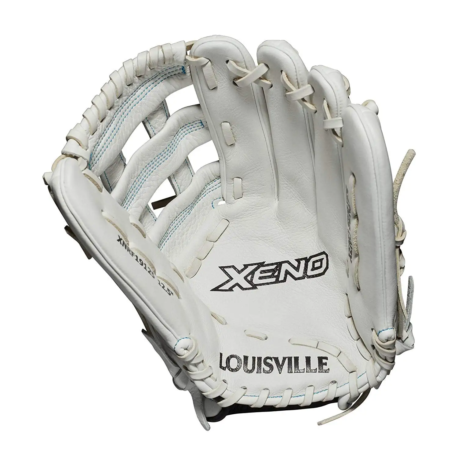 New Louisville Slugger Xeno XNRF19125 Fastpitch RHT 12.5" White Baseball Glove 2 New Louisville Slugger Xeno XNRF19125 Fastpitch RHT 12.5" White Baseball Glove - Image 2