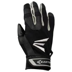 LOUISVILLE SLUGGER New Easton HS3 Batting Gloves Adult Medium Black/White/Gray Neoprene Wrist