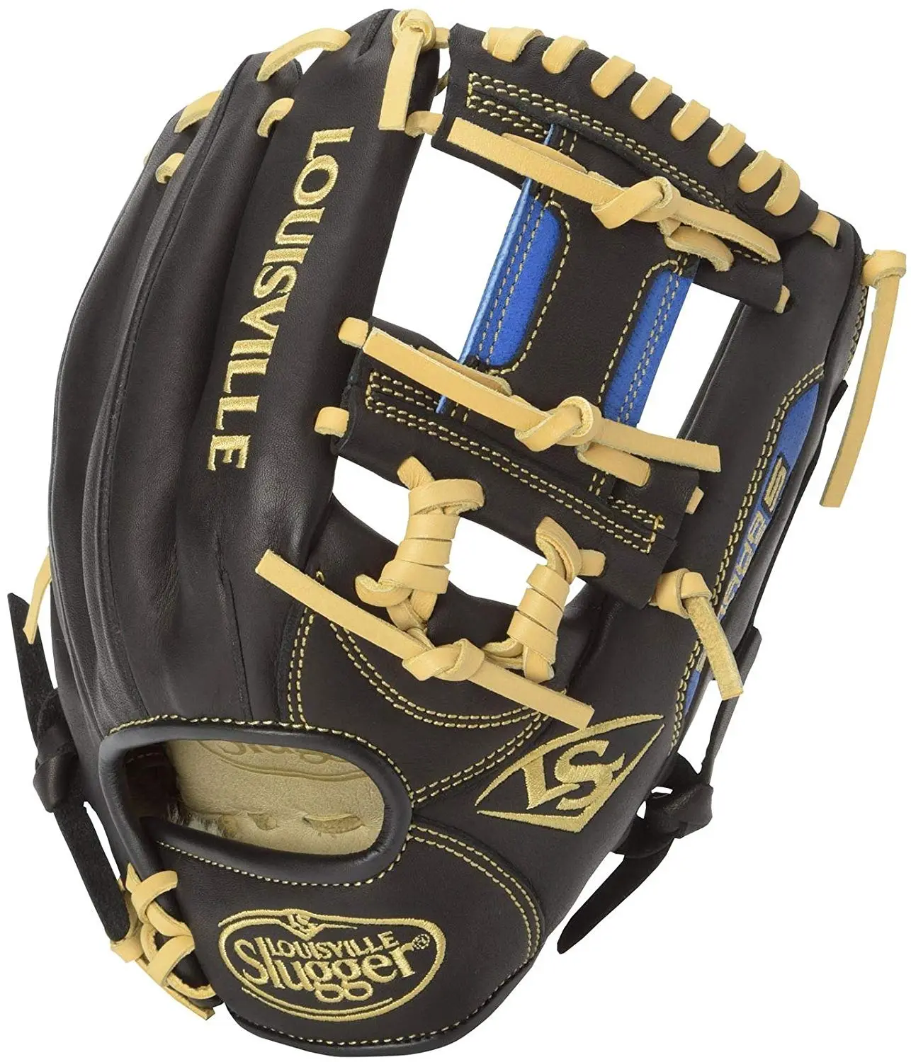 New Louisville Slugger Omaha Series 5 S5RL6-1150 Baseball Glove RHT 11.5" Bk/Bl 2 New Louisville Slugger Omaha Series 5 S5RL6-1150 Baseball Glove RHT 11.5" Bk/Bl - Image 2