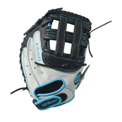 LOUISVILLE SLUGGER New Other Wilson Aura Fastpitch Catcher's Mitt, 34", Ivory/Electric Blue, RHT