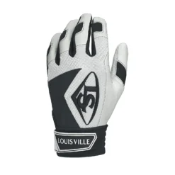 New Louisville Slugger Series 7 Batting Gloves Black/White Small
